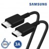 CAVO DATI RICARICA SAMSUNG ORIGINALE TYPE C USB-C FAST EP-DG977 1 METRO NERO