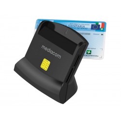 USB 2.0 Lettore Smart Card High Speed + Card ReaderMD-S401