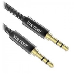 VULTECH CAVO AUDIO JACK 3.5MM MASCHIO A 3.5MM MASCHIO 1MT IN NYLON - SC11249-1